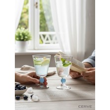 Cerve Serenity 6'lı Ayaklı Su Bardağı Seti 315 Cc.