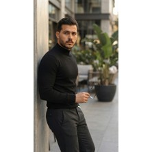 Modenya Erkek Yarım Balıkçı Yaka Pamuklu Triko