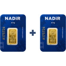 Nadir Gold 24 Ayar 5 Gram Külçe Altın (2 Adet 2,5 Gram Külçe Altın )