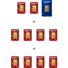 Nadir Gold 24 Ayar 20 Gram Külçe Altın (1 Adet 10 Gram Külçe Altın + 10 Adet 1 Gram Külçe Altın )
