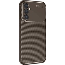 Die Grup  Samsung Galaxy A16 5g Kılıf Auto Focus Karbon Kapak - Kahverengi