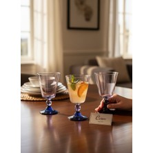 Cerve Sound Blue 3’lü Ayaklı Su Bardağı 315CC.