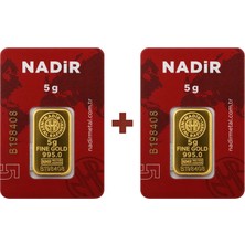 Nadir Gold 24 Ayar 10 Gram Külçe Altın (2 Adet 5 Gram Külçe Altın )
