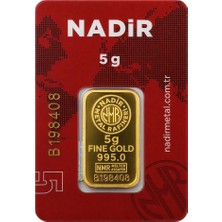 Nadir Gold 24 Ayar 5 Gram Külçe Altın (1 Adet 5 Gram Külçe Altın )