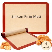 Evolis Kitchen Evolıs Kitchen 1 Adet Fırınlanabilir Kendinden Yağlı Silikon Pişirme Matı, Profesyonel Silpat Yanmaz Yapışmaz Yıkanabilir Silikon Pişirme Matı