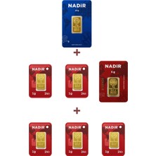 Nadir Gold 24 Ayar 20 Gram Altın (1 Ad 10 Gram Altın + 1 Ad 5 Gram Altın + 5 Ad 1 Gram Altın )