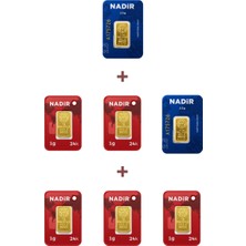 Nadir Gold 24 Ayar 10 Gram Külçe Altın (2 Adet 2,5 Gram Külçe Altın + 5 Adet 1 Gram Külçe Altın )