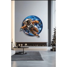 Macrodec Astronot Figürlü Metal Duvar Tablosu–cosmic Explorer Uzay Temalı Dekor