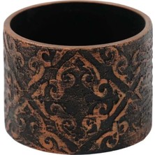 Ottowall Beton Saksı Desenli Silindir 10,5*14 cm