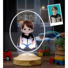 Sevgilambası Çocuk Fotoğrafından Peluş Lambaya Dönüşen Kişiye Özel LED Lamba – Yapay Zeka Destekli Renkli Çocuk Odası Hediyesi