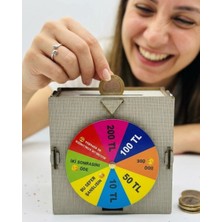 Uravas Store Şans Çarklı Kumbara Biriktirme Oyunu Eğlenceli Tasarım