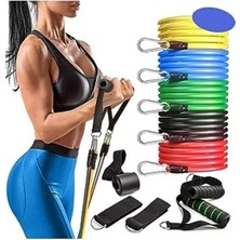 Calperia Renkli Latex Direnç Lastiği Seti, Egzersiz Için