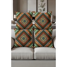 Dolce Mariee Dijital Baskılı Yumuşak Dokulu 4’lü Kırlent Kılıfı Takımı KRL0126
