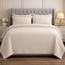 Faralya Life %100 Pamuklu Kare Petek Dokulu Tek Kişilik Lüks Pike –160*220CM