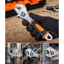 YDGR Kurbağacık Anahtar Ayarlı Ingiliz Anahtarı Ergonomik Saplı No:10