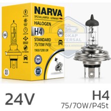 Narva H4 Halojen Ampul 24V 75W/70W P45T (1 Adet)