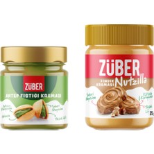 Züber Nutzilla Fındık Kreması 315G x 1 Adet (Yeni) + Antep Fıstığı Kreması 200G x 1 Adet