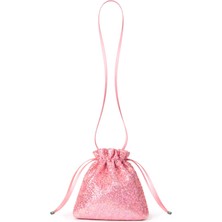 Hapshoe Pembe Işıltılı Payetli Kız Çocuk Mini Çanta