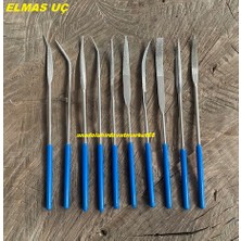 Wnd Çelik Elmas Eğri Eğe Seti Metal Çelik Eğe ve Törpüleme Seti Çelik Eye 10PCS