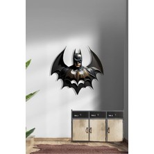Macrodec Batman Metal Duvar Tablosu – Siyah Gölgeli Süper Kahraman Dekoru