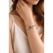 Stainless Steel Gümüş Tonlu Çelik Kelepçe Bileklik