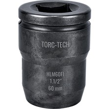Torc-Tech 60MM M39 1.1/2" Altıköşe Ağır Lokma [H:100MM] Kısa Tip HLM60FI