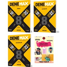 Hız Yayınları Denemax 8. Sınıf Türkçe - Matematik - Fen Bilimleri 10'lu Akıllı Deneme ve Hediye