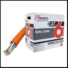 Nexans NEX1611TFA, Turuncu, Cat6, 305M, 23AWG (0,58MM), Utp, %100 Bakır, Lszh Halogen Free, Kablo