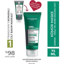 Yves Rocher Karma ve Yağlı Ciltler Için Matlaştırıcı Siyah Nokta Karşıtı Maske
