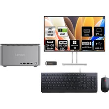 Lenovo Thinkcentre Neo Ultra i9 14900 RTX 4060 24GB RAM 512GB SSD 27" FHD Win11 Pro 12W1001XTRP597 Mini PC + Per4 USB