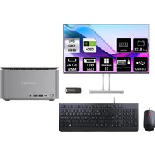 Lenovo Thinkcentre Neo Ultra i9 14900 RTX 4060 24GB RAM 1TB SSD 23.8" FHD Win11 Pro 12W1001XTRP490 Mini PC + Per4 USB
