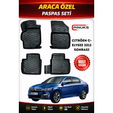 PINUKS Cıtroen C-Elysee 2013  Araca Özel Havuzlu  5d  Oto Paspas Seti Pro Seri
