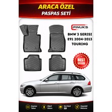 PINUKS Bmw 3 Serısı E91 Tourıng 2004 Araca Özel Havuzlu  5d  Oto Paspas Seti Pro Seri