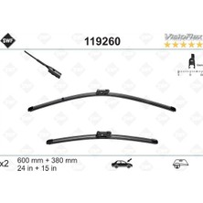 Valeo Muratech Silecek Süpürgesi Ön Polo-Toledo-Rapid-A1 2010 600 x 380 mm