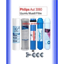 Netsu Philips Aut 3060 Uyumlu,Su Arıtma Filtresi,5'li Filtre Seti.