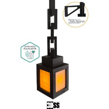 3DSS Minecraft Işık Feneri | LED Mum Dahil | Dekoratif Askılı Masaüstü Lamba | Minecraft Fener