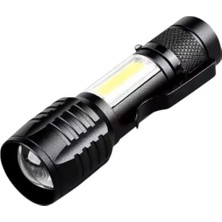 SHC4200 Wison WS-5454 Taktik El Feneri USB Şarj Edilebilir Kamp Feneri Cob Zumlanabilir Mini Taşınabilir El