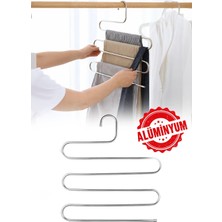 Omilife 5 Katlı Pantolon Askısı Alüminyum Malzeme ile Çok Amaçlı Dolap Düzenleyici 1 Adet Renkli