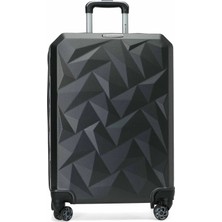 Lumberjack Hexagon -B Abs 6fx Gri Unisex Büyük Boy Valiz