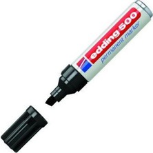 Edding 500 Markör Permanent Kalemi 2-7 Mm Siyah Kesik Uçlu (10 Lu Paket)