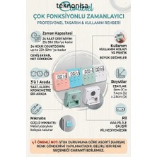 Teknonisa Alarmlı Dijital Öğrenci Sınav Kronometresi 24 Geri Sayım Cihazı Saat  Alarm 2 Kademeli Kronometre