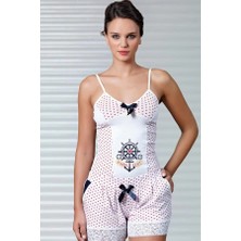 Modenya Puantiyeli Şortlu Takım B404