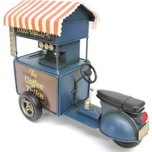 Elwes Dekoratif Metal Kahve Arabası Biblo Hediyelik Kumbara