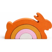 Madwood Toys Madwoodtoys Doğal Organik Ahşap Montessori Oyuncak Tavşan Bebek Çocuk Odası Dekor Hediye Fotoğraf Çekim