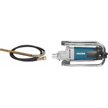 Proter Pr 4300 Tp Beton Vibratör Motoru 2300 W+Proter Pr 445 T Beton Vibratör Hortumu Boy 4 mt Çap 45 mm
