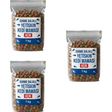 Gurme Balıklı Açık Kedi Maması – Sokak Hayvanları Için Ekonomik ve Besleyici Çözüm - 3x1 - 3 kg 🐾
