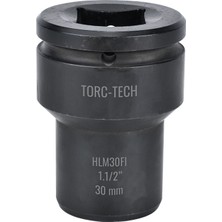 Torc-Tech 30MM M20 1.1/2" Altıköşe Ağır Lokma [H:100MM] Kısa Tip HLM30FI