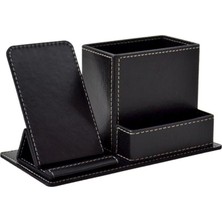 Mimaks Masa Üstü Set Suni Deri 3 Bölme Siyah Dk-155