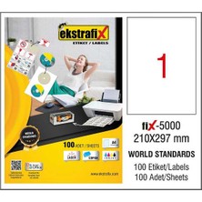 Extrafix Ekstrafix Lazer Etiket 210X297Mm Fix-5000 29E224.T70.00.1397909