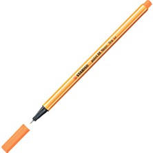  stabilo 88/054 ınce uçlu keçeli kalem 88 point 0.4 mm fosforlu turuncu (10 lu kutu)